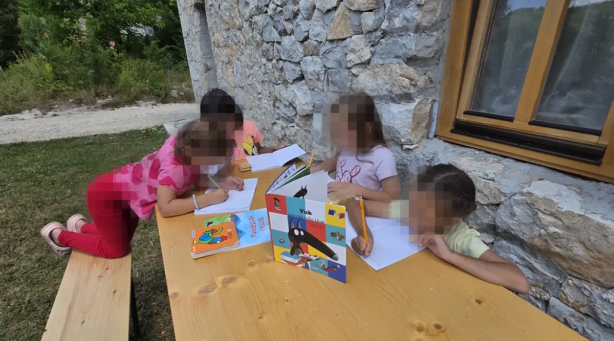 Learning writing reading children without parental care Sarajevo Bjelave Small Family Home Ledici Second Foundation 01